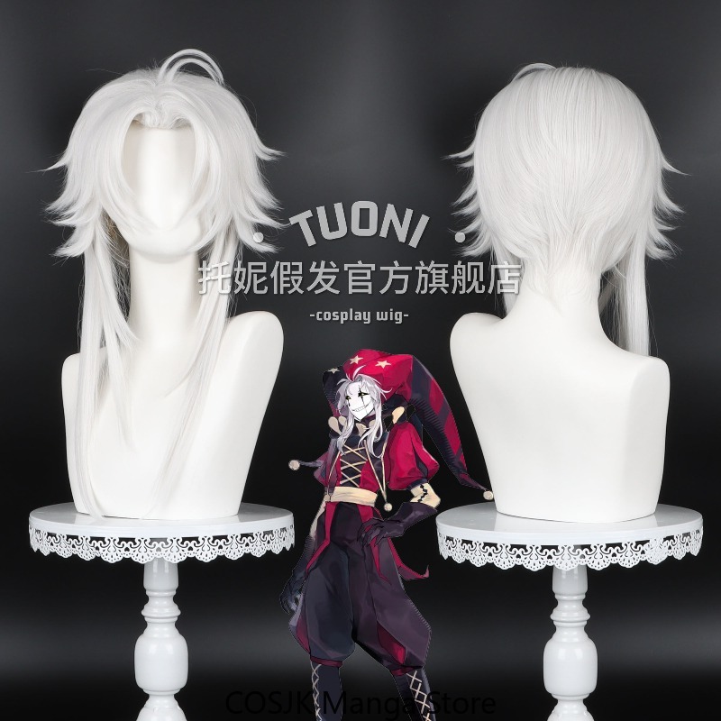 Synthetic Wigs - Anime Cute The Pierrot Cos Korte