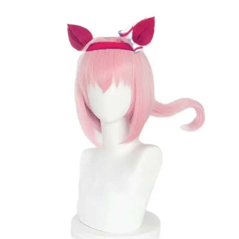 Synthetic Wigs - Uma Musume Haru Urara Cosplay Pruik