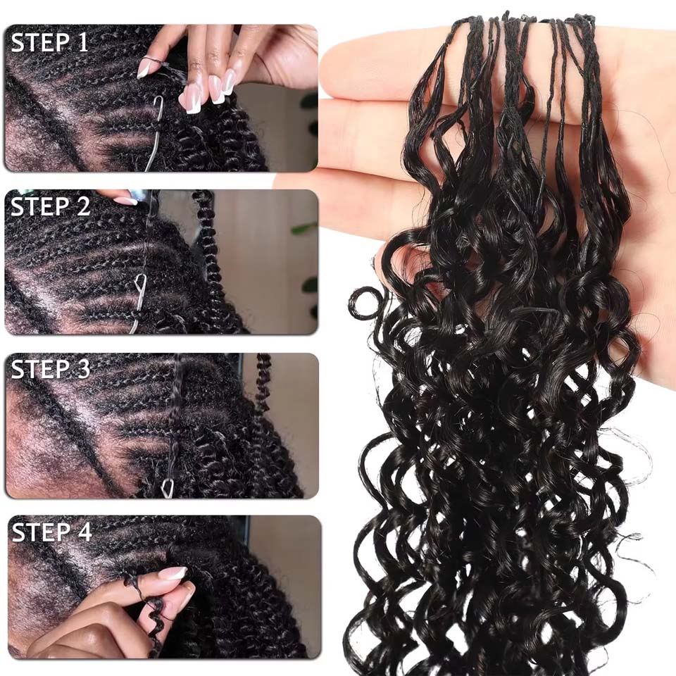 12A Birmese krullende veren ha - Invisible Tape In Extensions Real Hair recensie en prijs