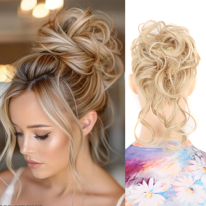 Rommelig Knot Haarstukken voor - Claw Clip Messy Bun Hair Piece recensie en prijs