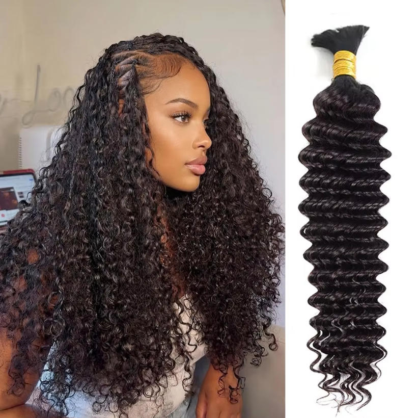 Losse bulk haar van echt mense - Water Wave Bulk Human Hair For Braiding recensie en prijs