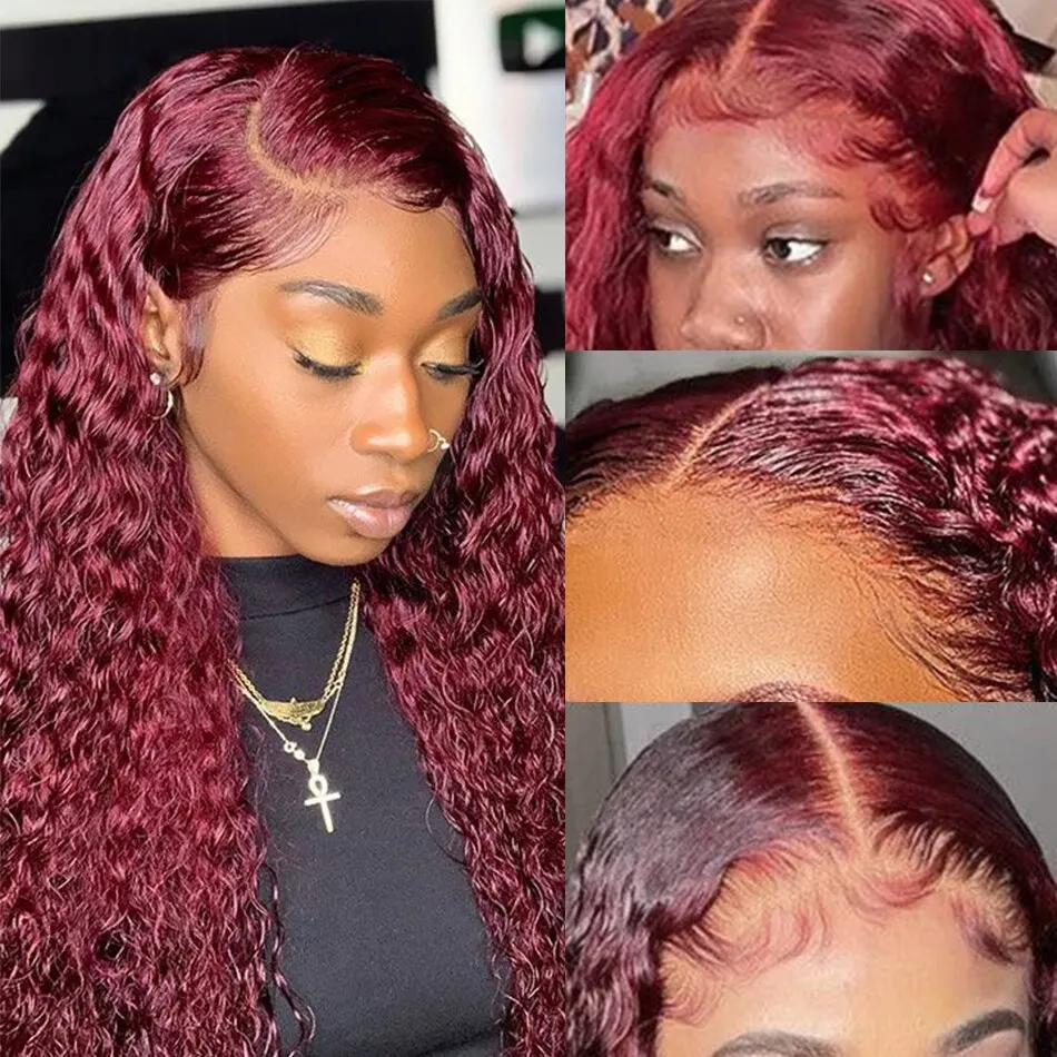 99J Bourgondiërode Deep Wave 2 - Lace Front Wigs recensie en prijs