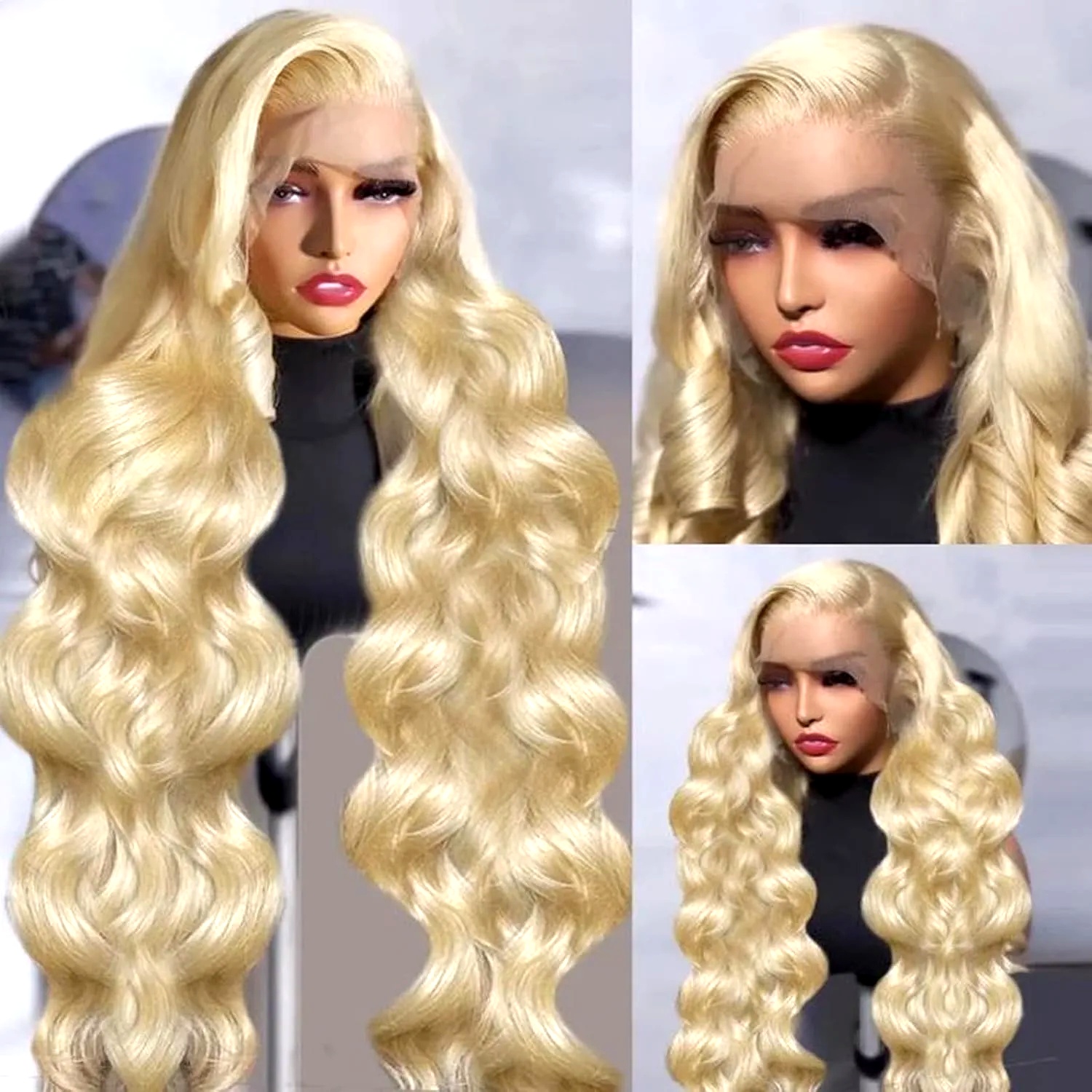 613 Haarwerk van echt haar, 13 - 613 Blonde Body Wave Lace Front Wig recensie en prijs