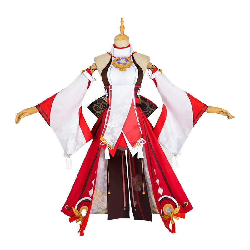 Yae Miko Cosplay Kostuum Spel  - Synthetic Wigs recensie en prijs