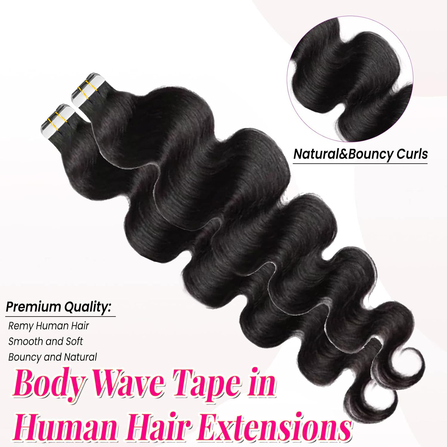 Tape-in haarverlengingen Body  - Invisible Tape In Extensions Real Hair recensie en prijs