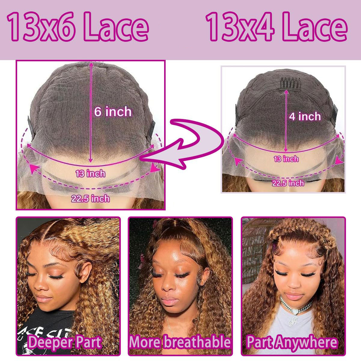 36 Inch Diepe Golf P4/27 Hoogt - Lace Front Wigs recensie en prijs