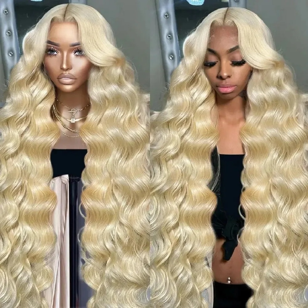 46 inch HD blonde 13x4 kantfro - 613 Blonde Body Wave Lace Front Wig recensie en prijs
