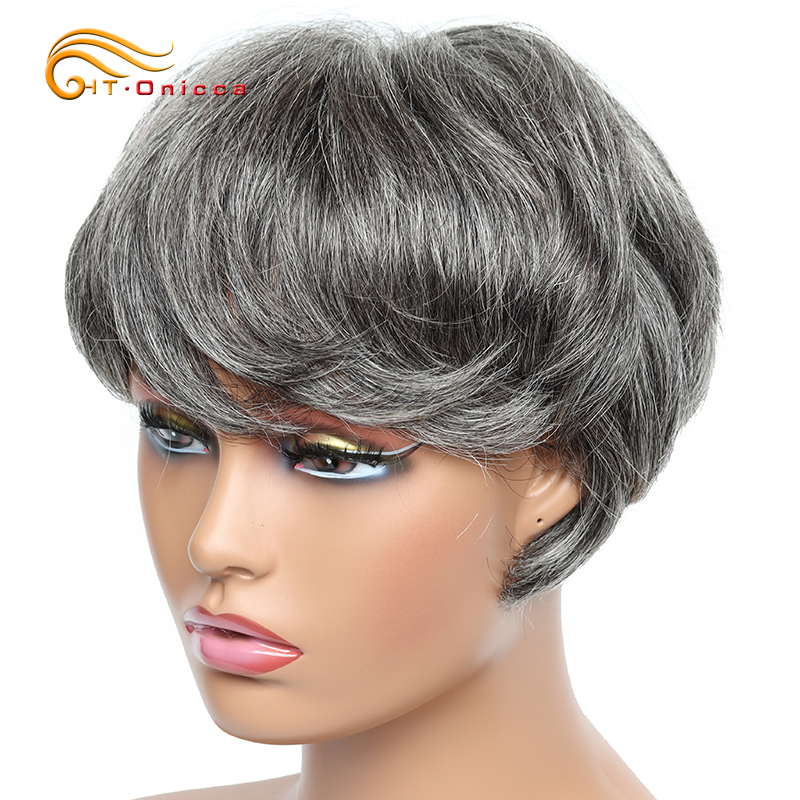 Goedkope Korte Pruik Steil Men - Short Pixie Cut Wig Human Hair Cheap recensie en prijs