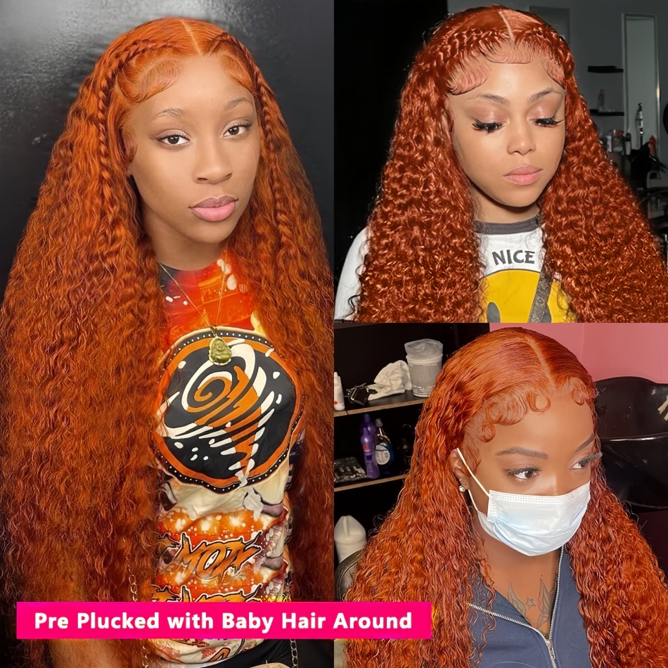 30 inch oranje ginger water wa - Lace Front Wigs recensie en prijs